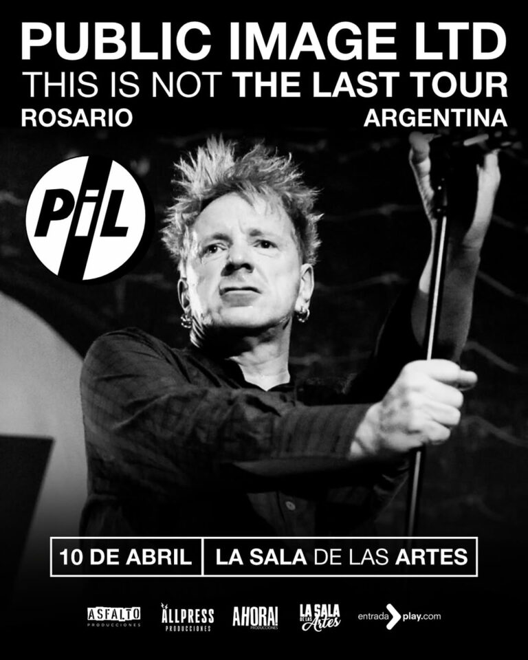 JOHN LYDON LLEGA A ROSARIO: PUBLIC IMAGE LTD EN LA SALA DE LAS ARTES