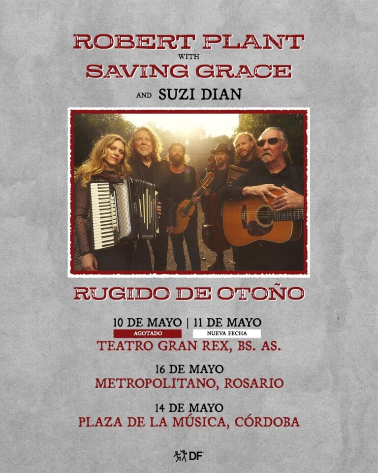 Lee más sobre el artículo Robert Plant vuelve a Rosario: leyenda viva, nuevo sonido y una gira que respira raíces