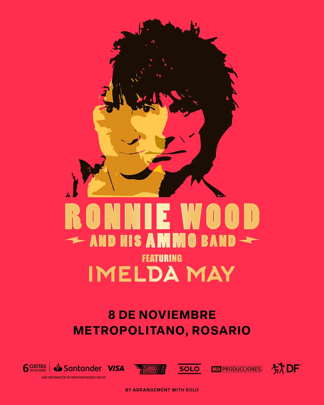 Ronnie Wood llega a Rosario: una noche con un Rolling Stone